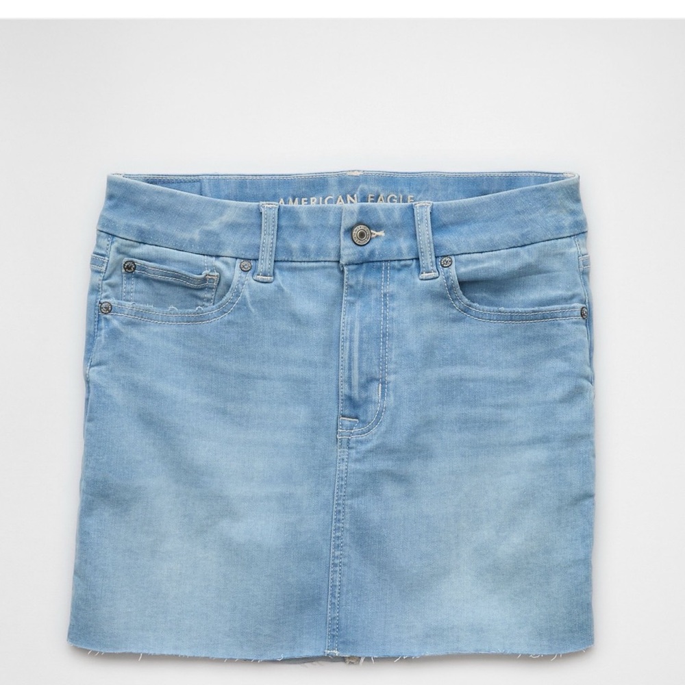 American Eagle Outfitters Light Blue Denim Mini Skirt